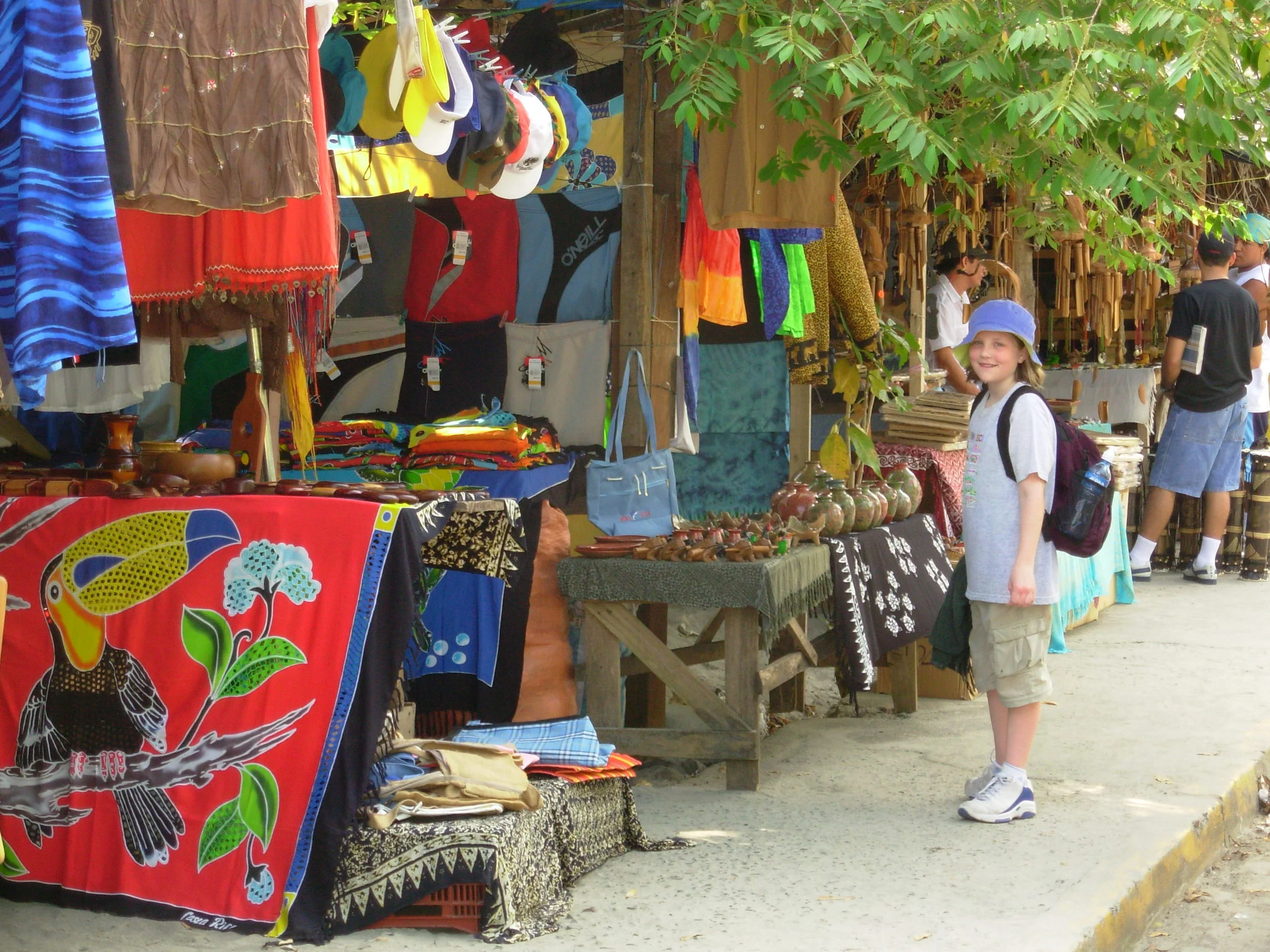 Street vendors in Manuel Antonio.