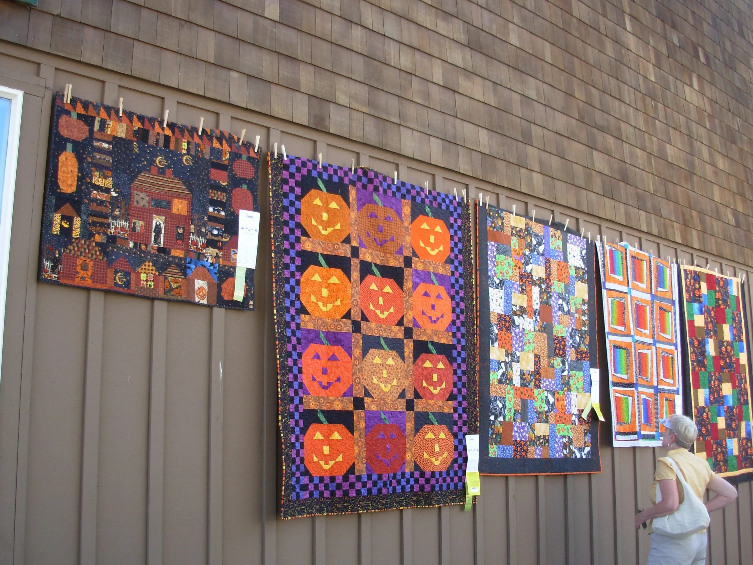 My quilt, "The Witch is In", is on the left.