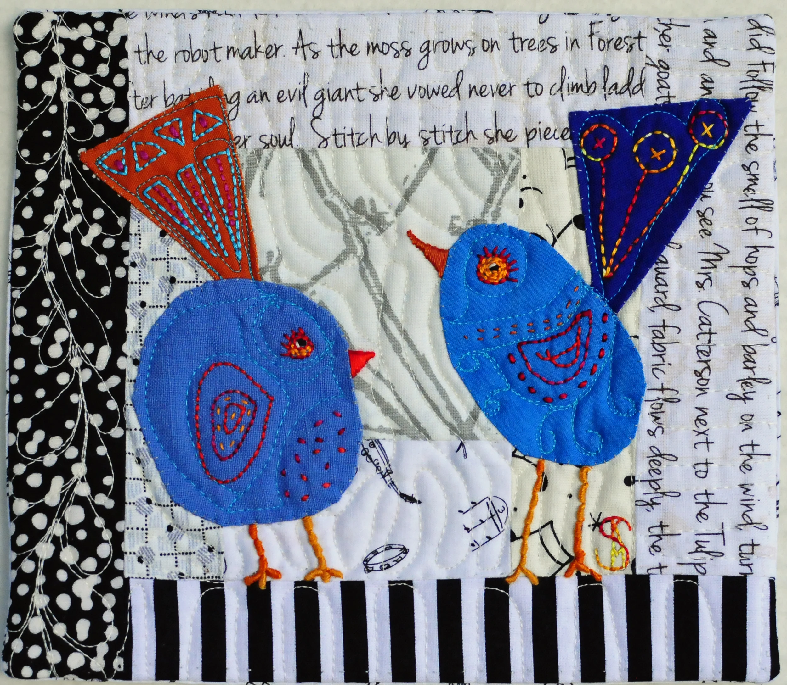 Stitch by Stitch, 8" x 7", $50