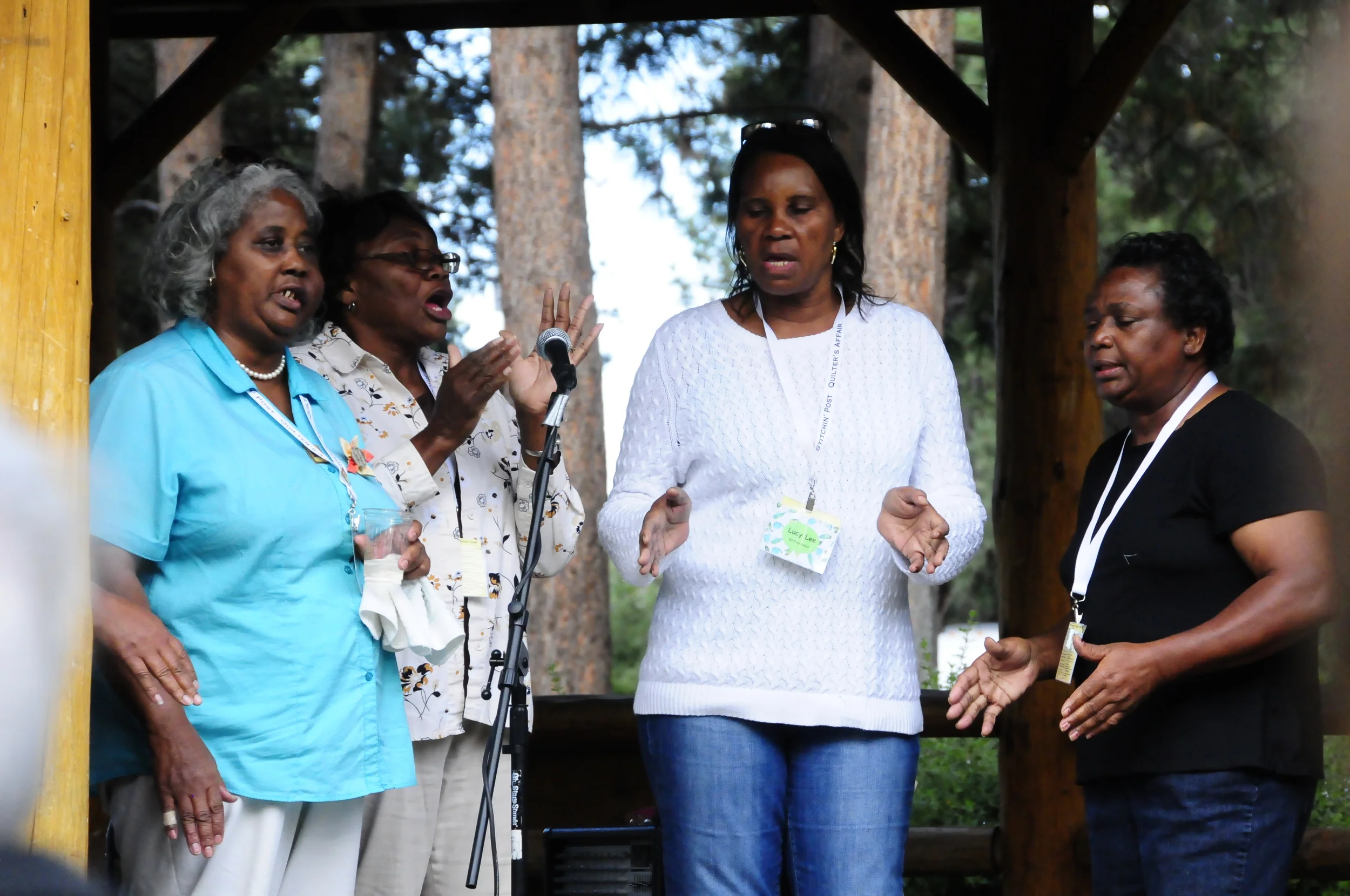 Mary Ann Pettway, China Pettway, Lucy Witherspoon and Stella Mae Pettway