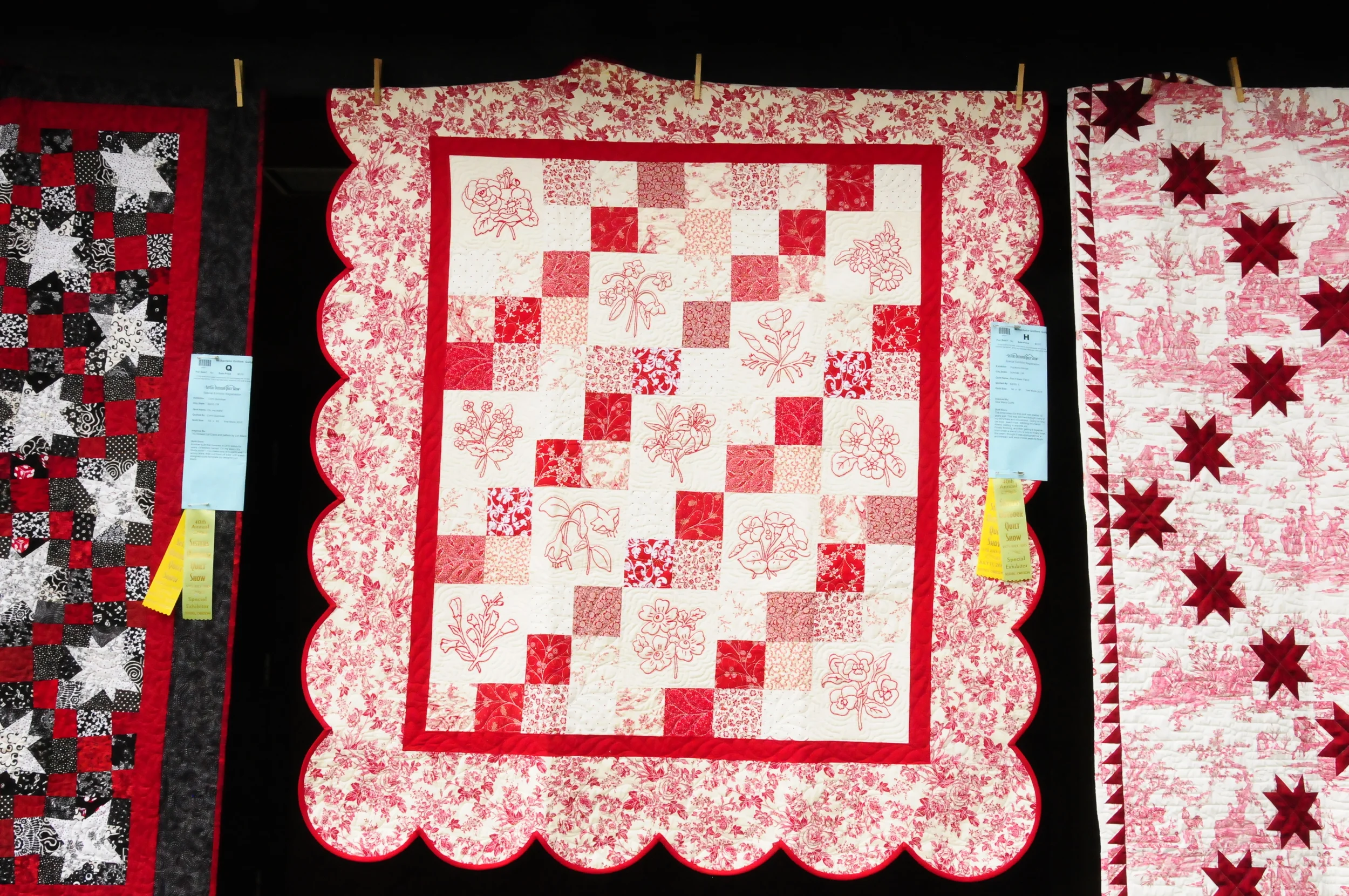 Red Flower Patch by Suzanne Holman/Sandy L.