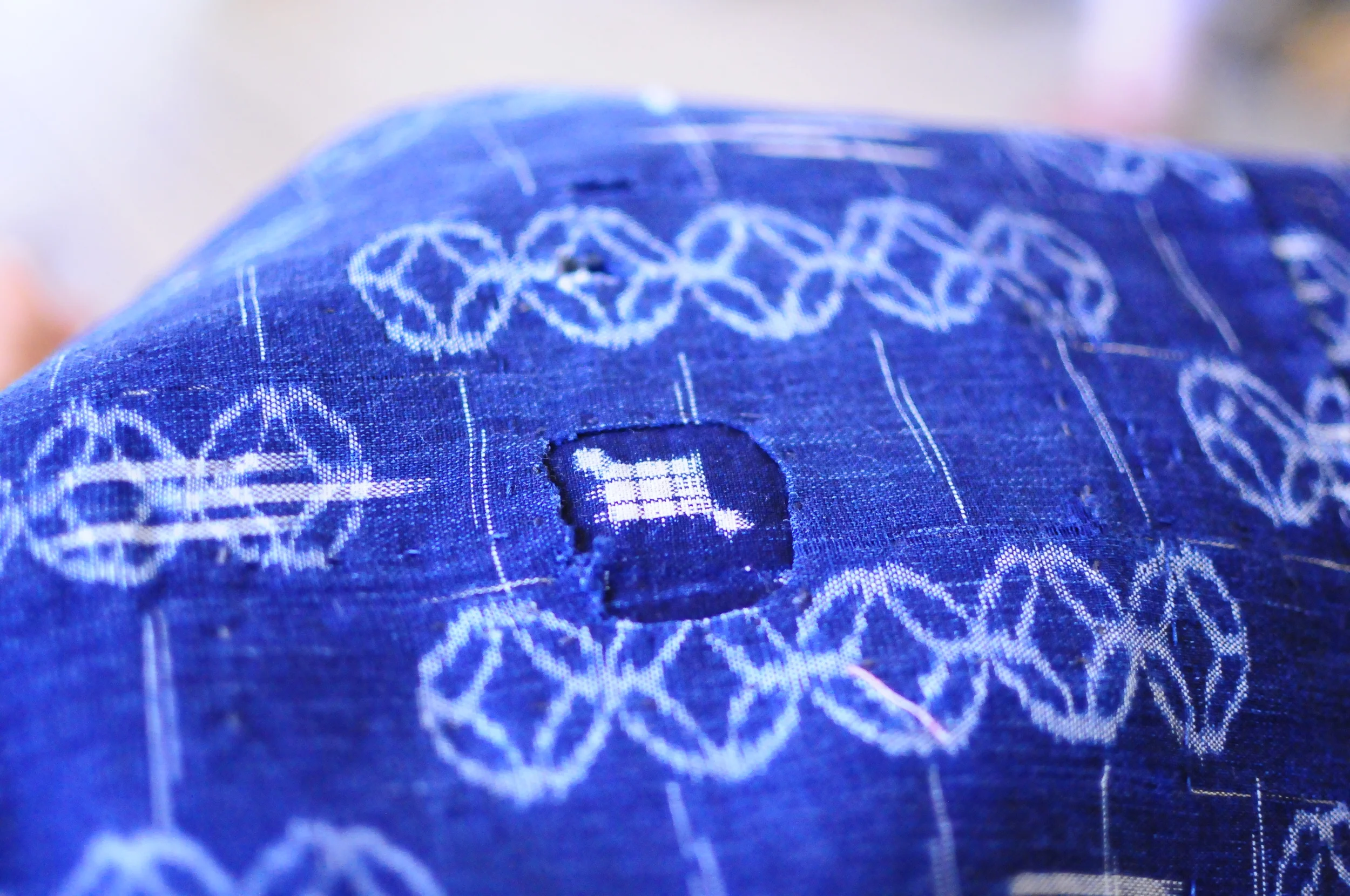 Detail of Japanese boro piece.
