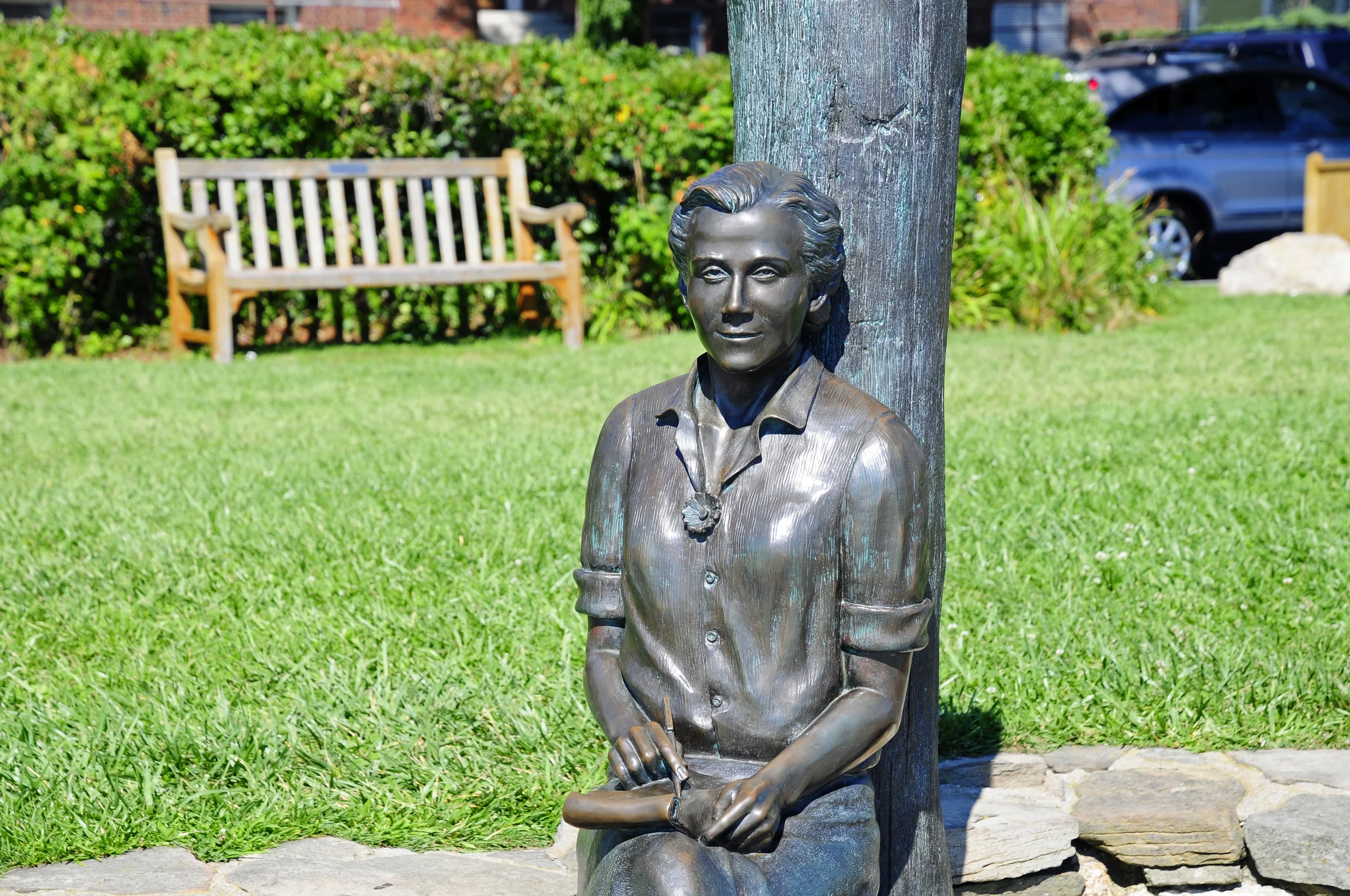 Rachel Carson is immortalized in Wood's Hole.