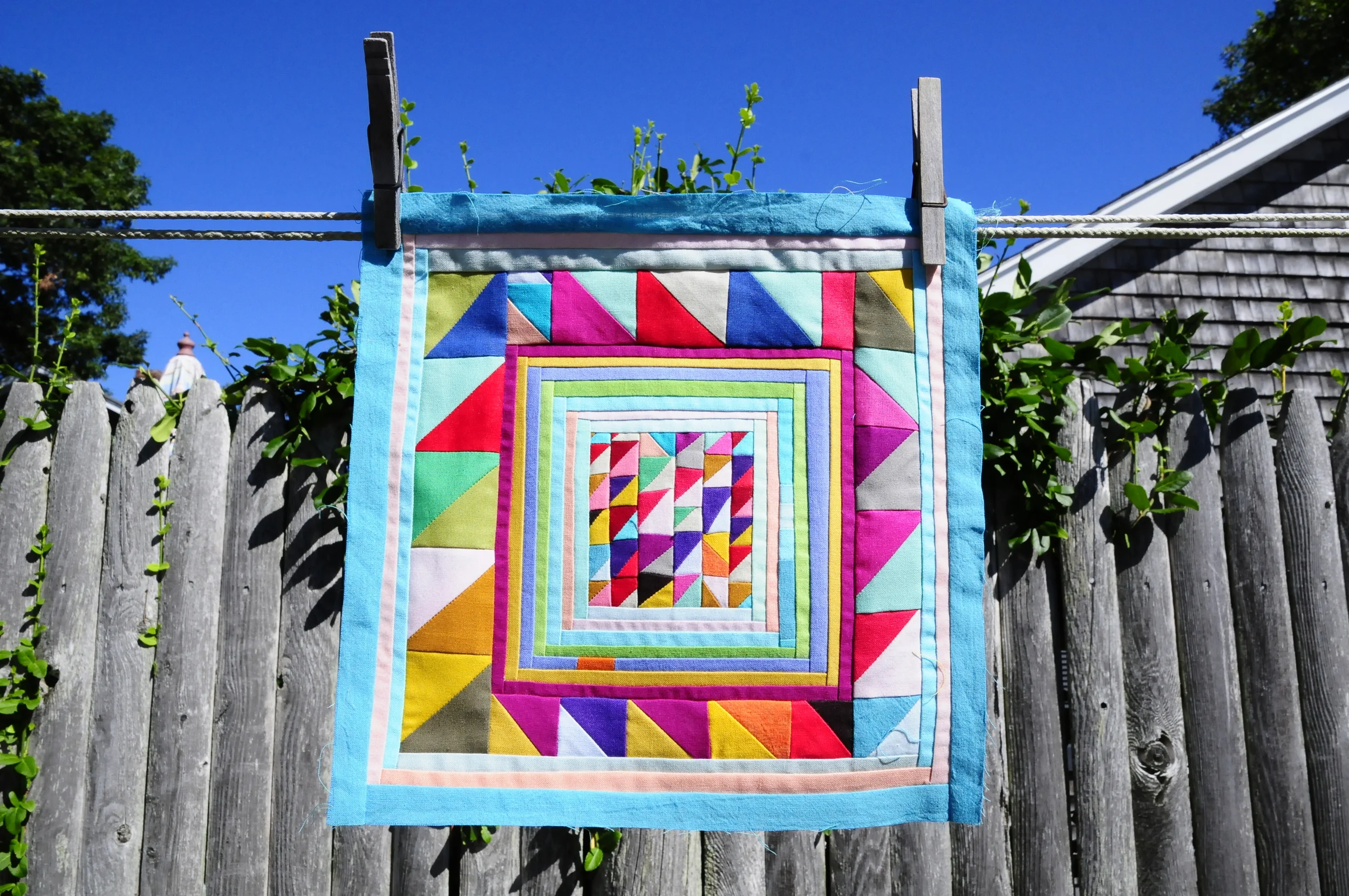 Back home, I took advantage of the clothesline on a beautiful day.