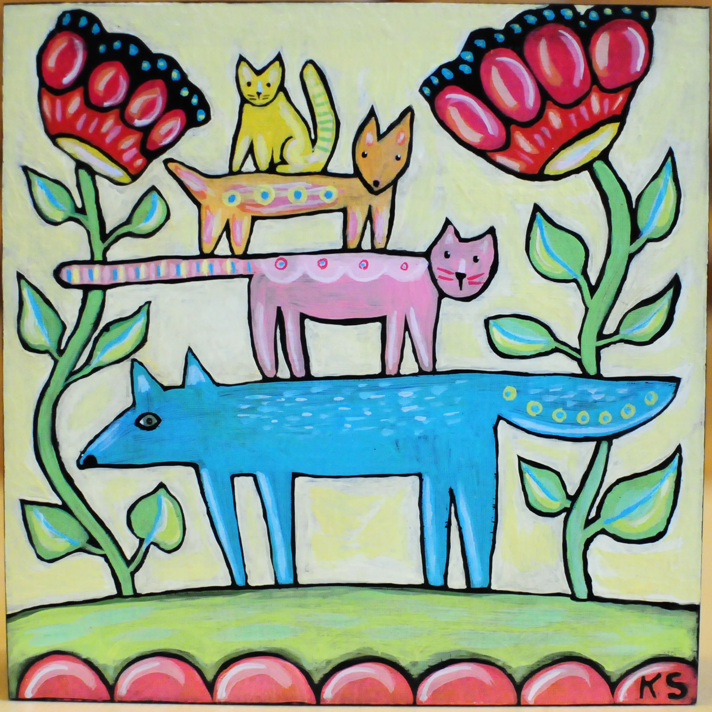 Blue Dog and Friends