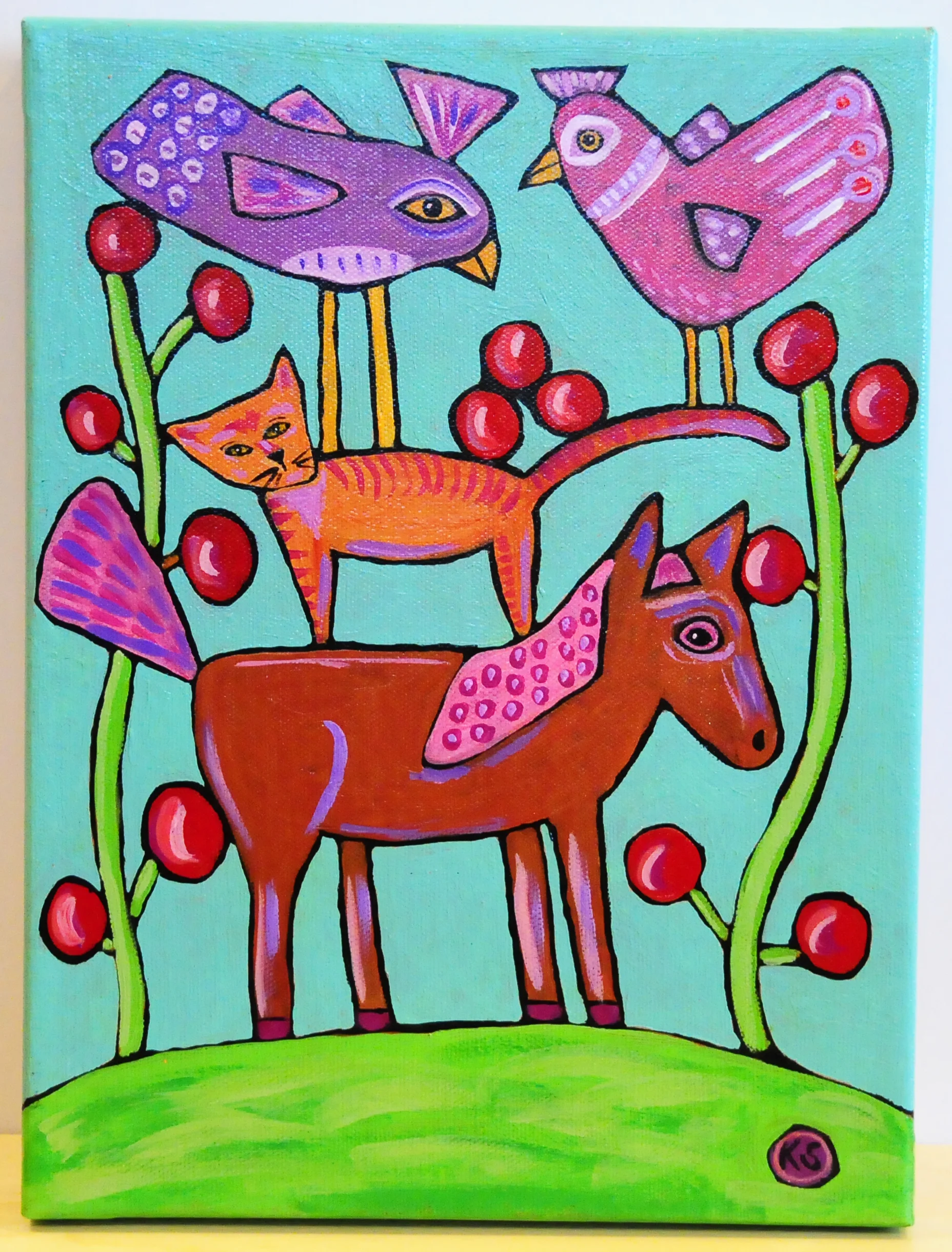 Brown Horse and Friends