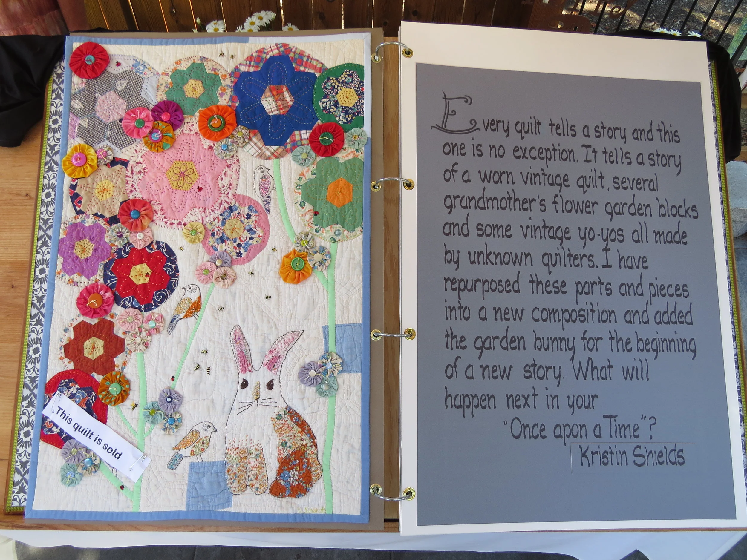 My Quilt!- Once Upon a Quilt by Kristin Shields, photo by Marion Shimoda