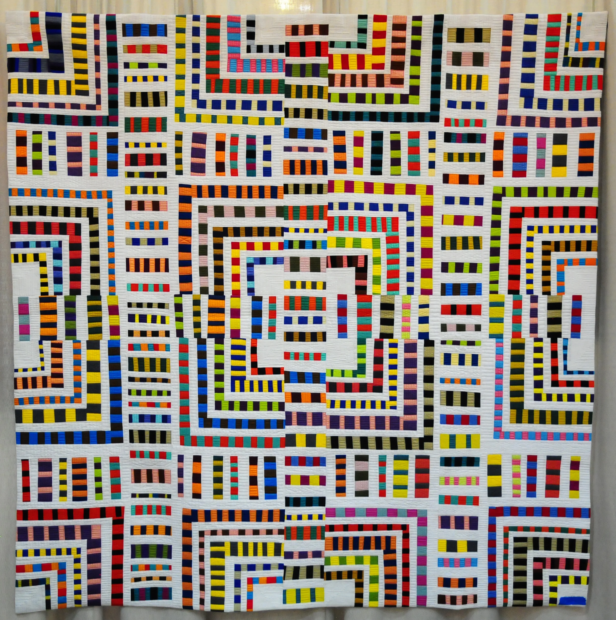 Mirror Ball by Maria Shell (2nd Place in Piecing)