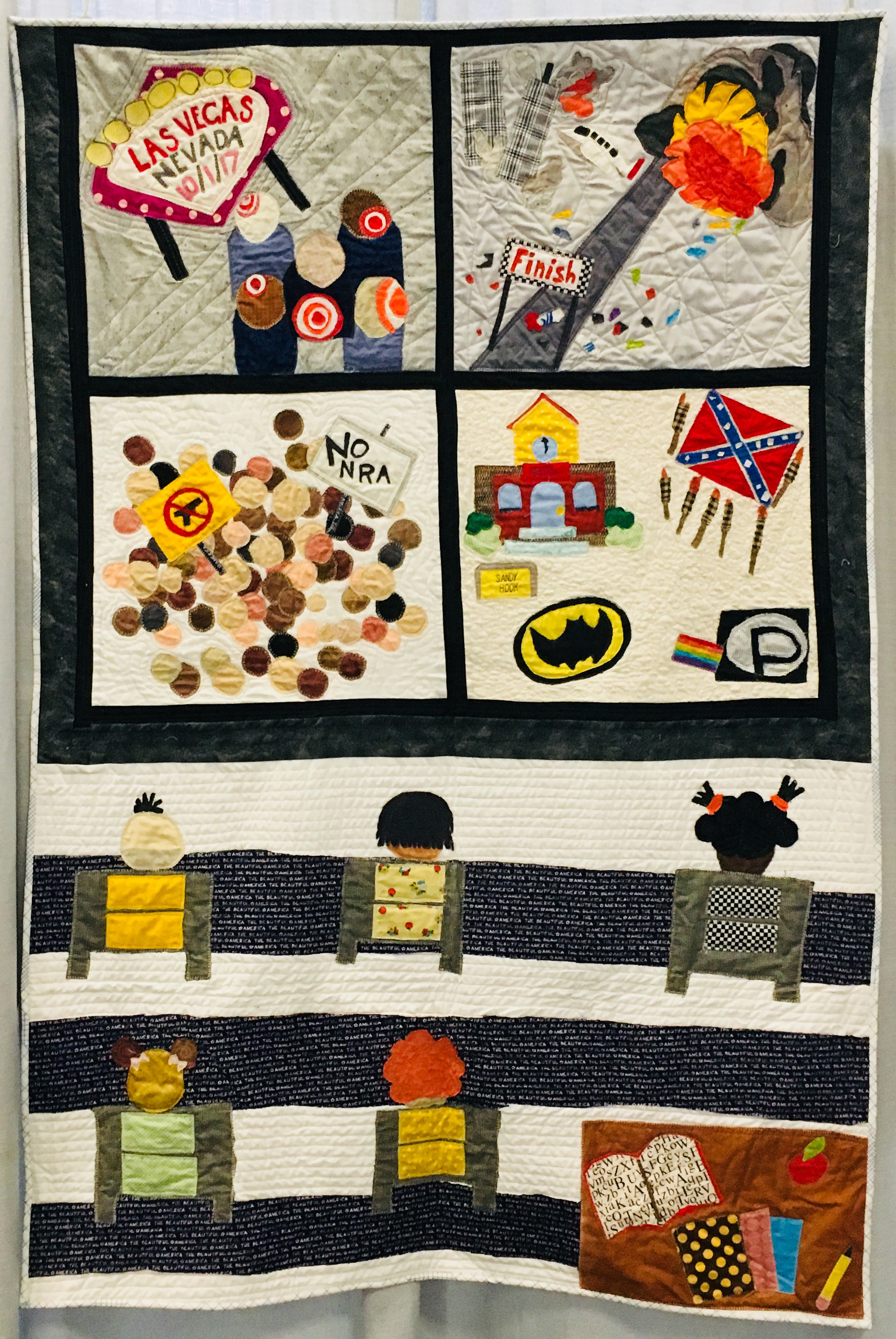 Indigo@Vases is my favorite - Sue Spargo Folk-art Quilts