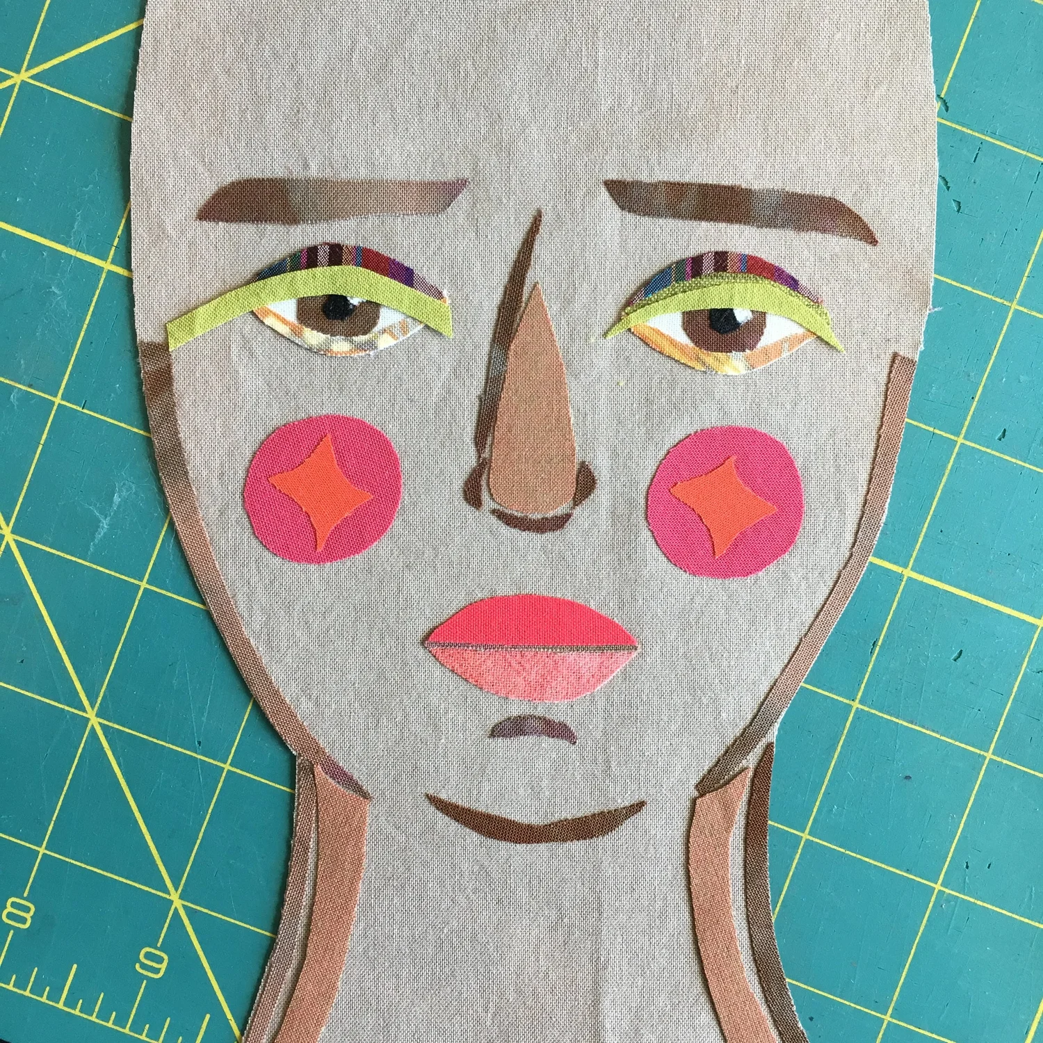 Faces in Fabric Part 2- Woman with Flowers — Kristin Shields