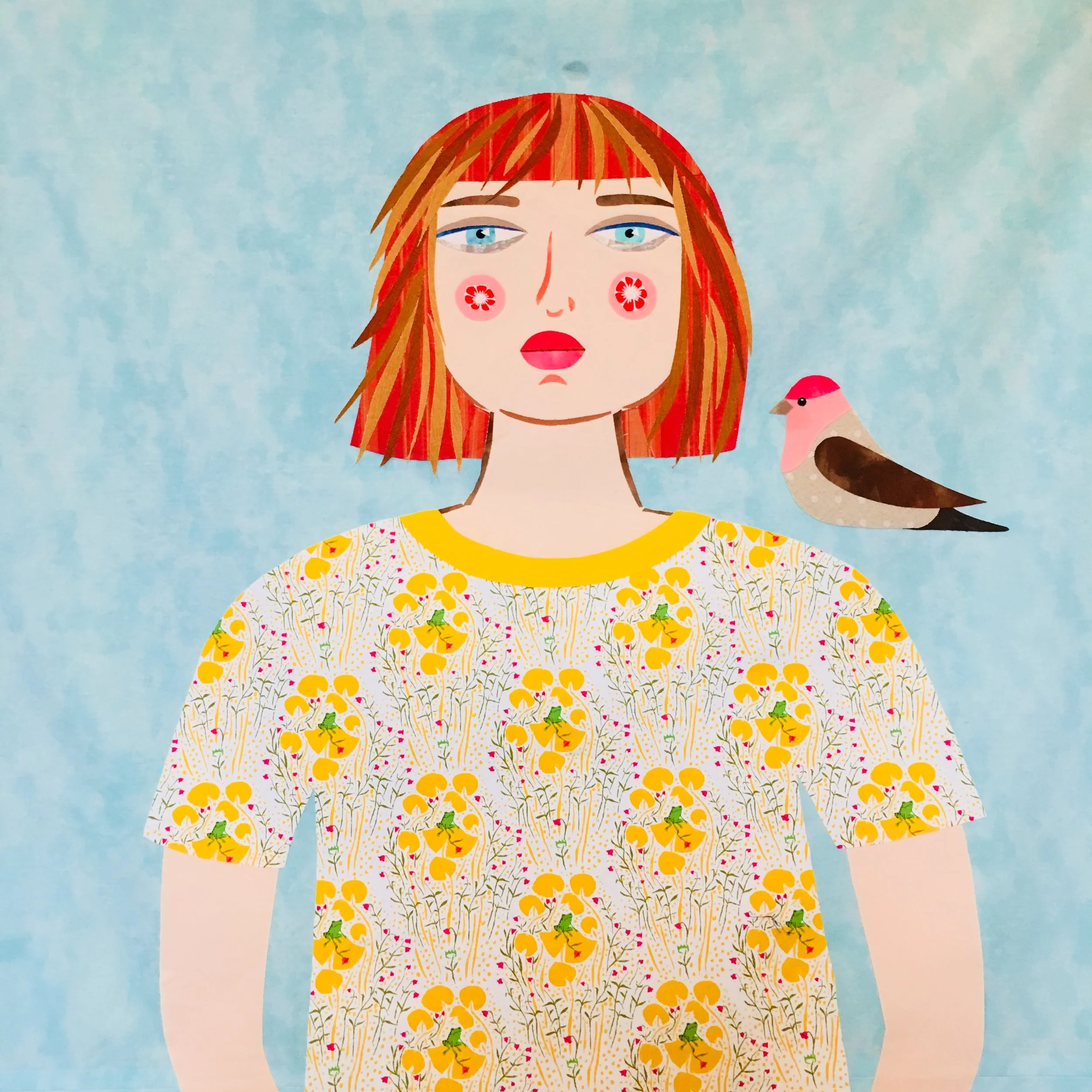 Faces in Fabric Part 4- Maria and the Finch — Kristin Shields