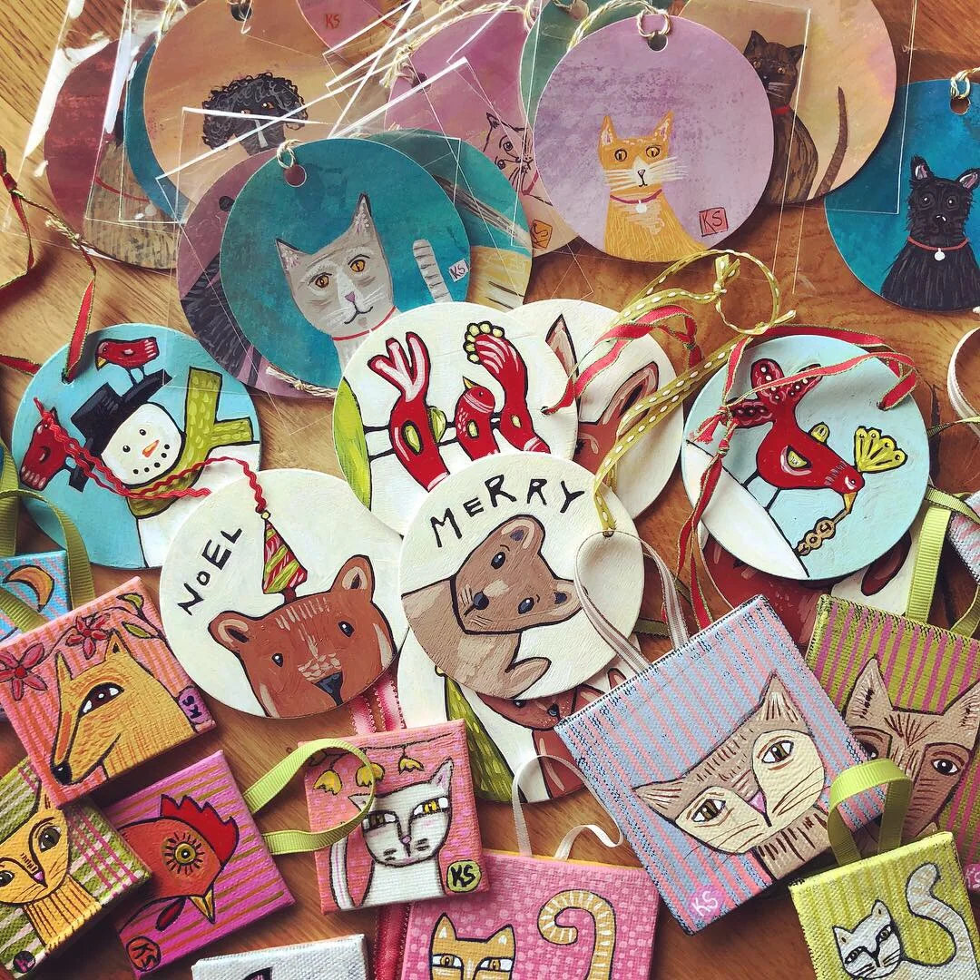 Hand painted ornaments