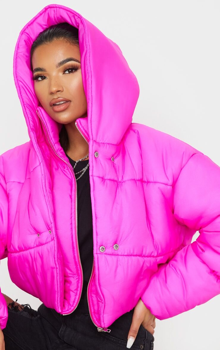 Hot Pink Puffer Jacket