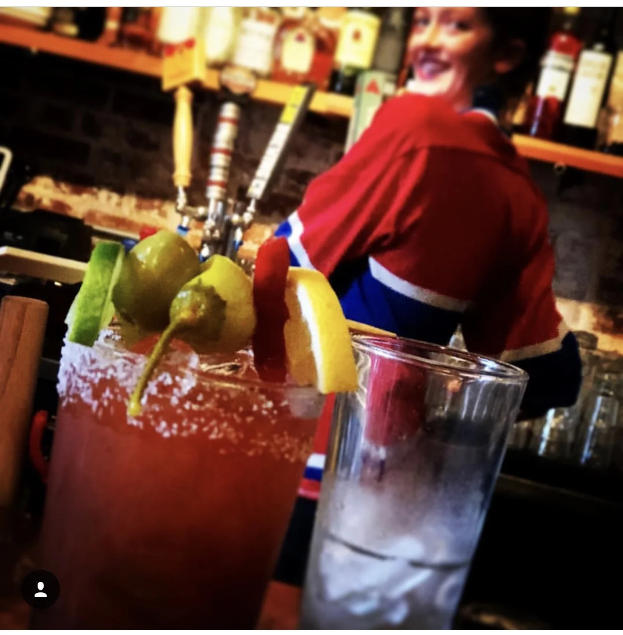 Cecilia and our Bloody Mary