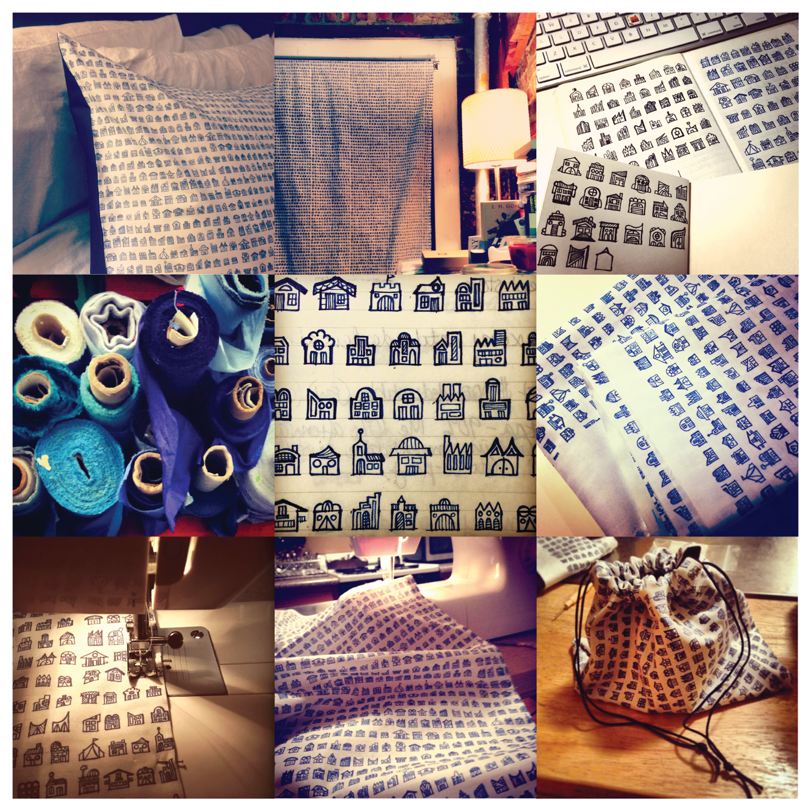 CUSHIONS, BLINDS, BAGS