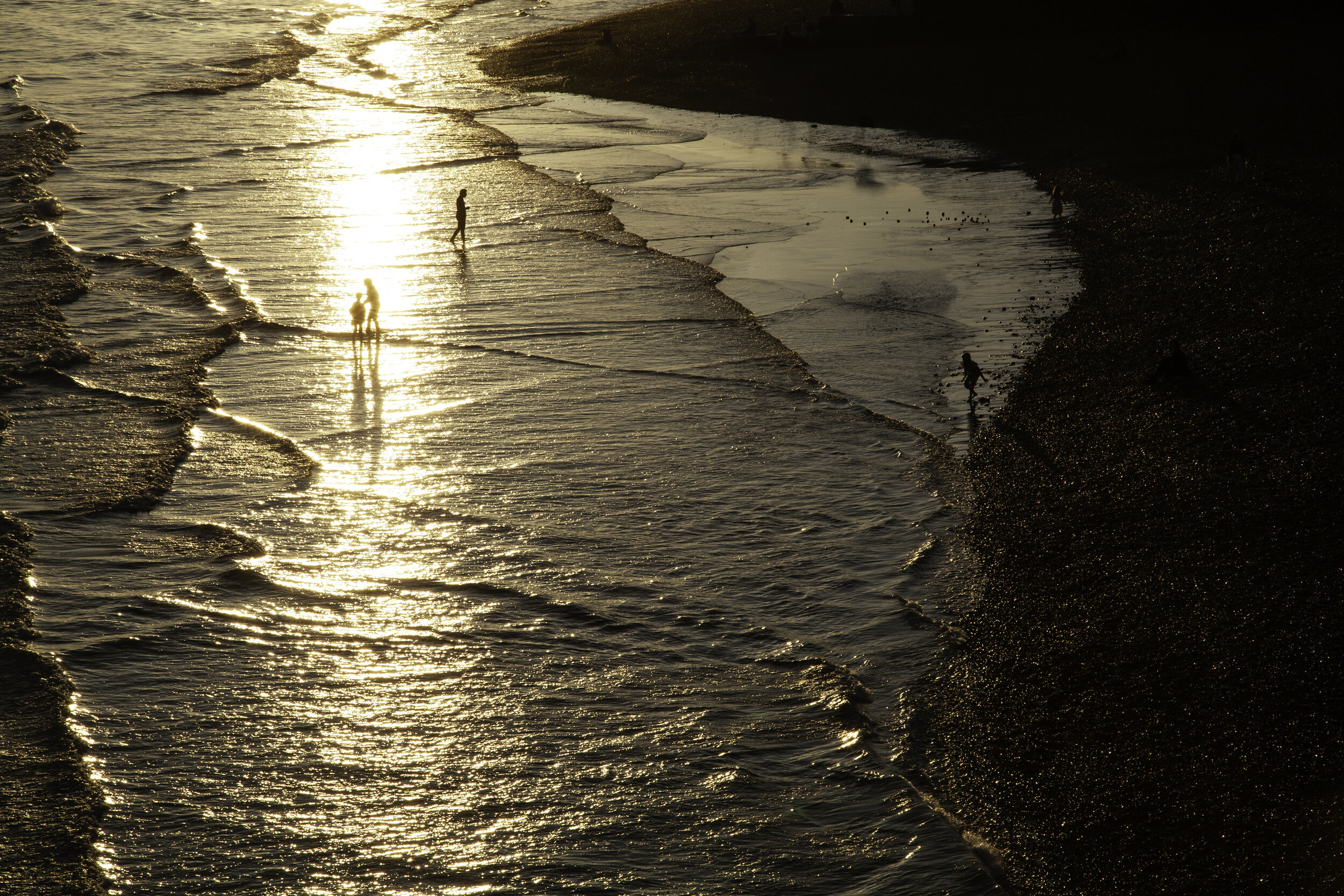 SUNSET WALK ON BRIGHTON BEACH