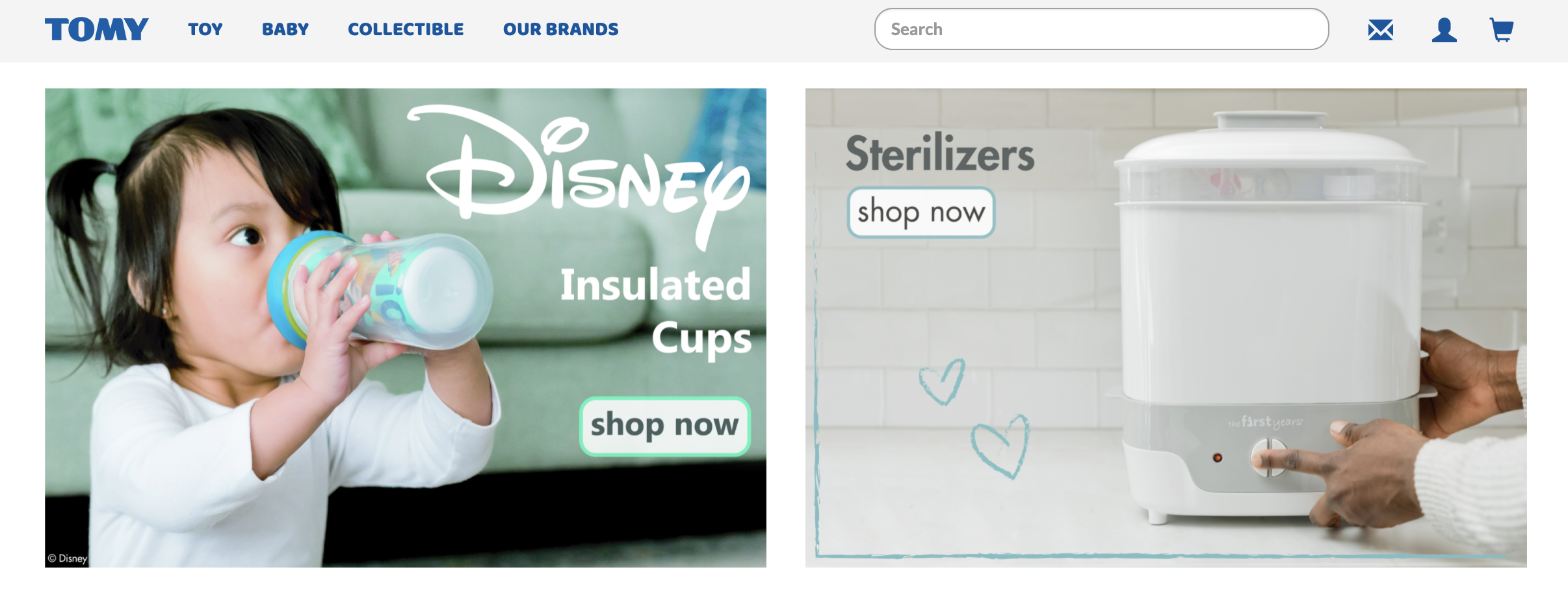 Disney Cups & The First Years Sterilizers Feature Web Banners