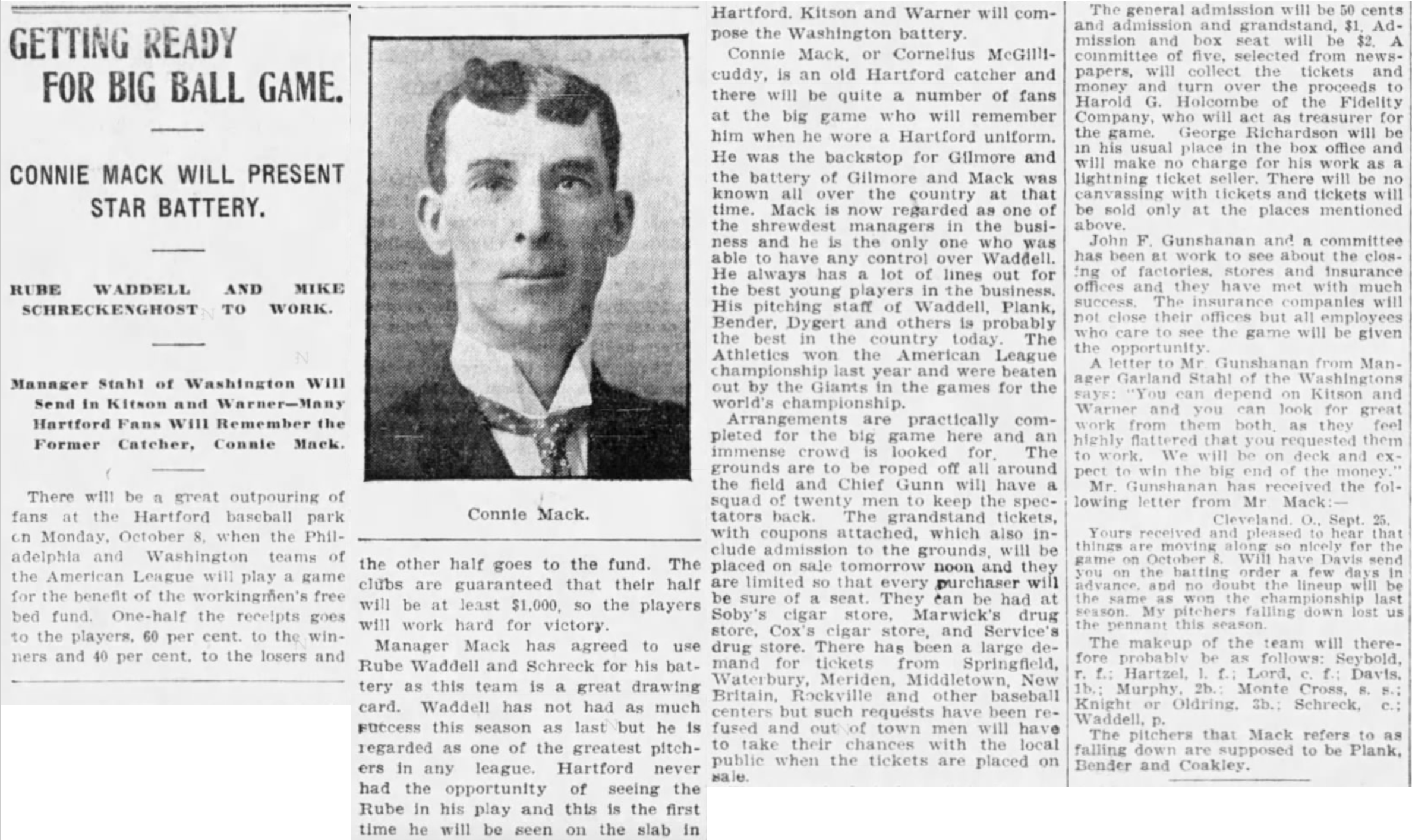 Hartford Courant excerpt, 1906.