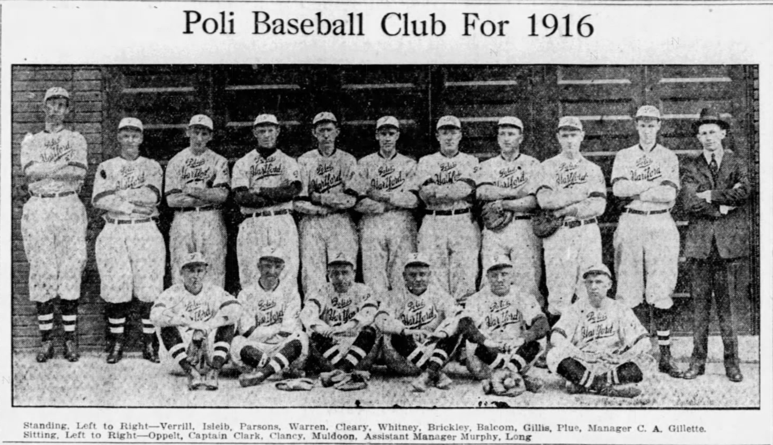 1916 Poli Baseball Club