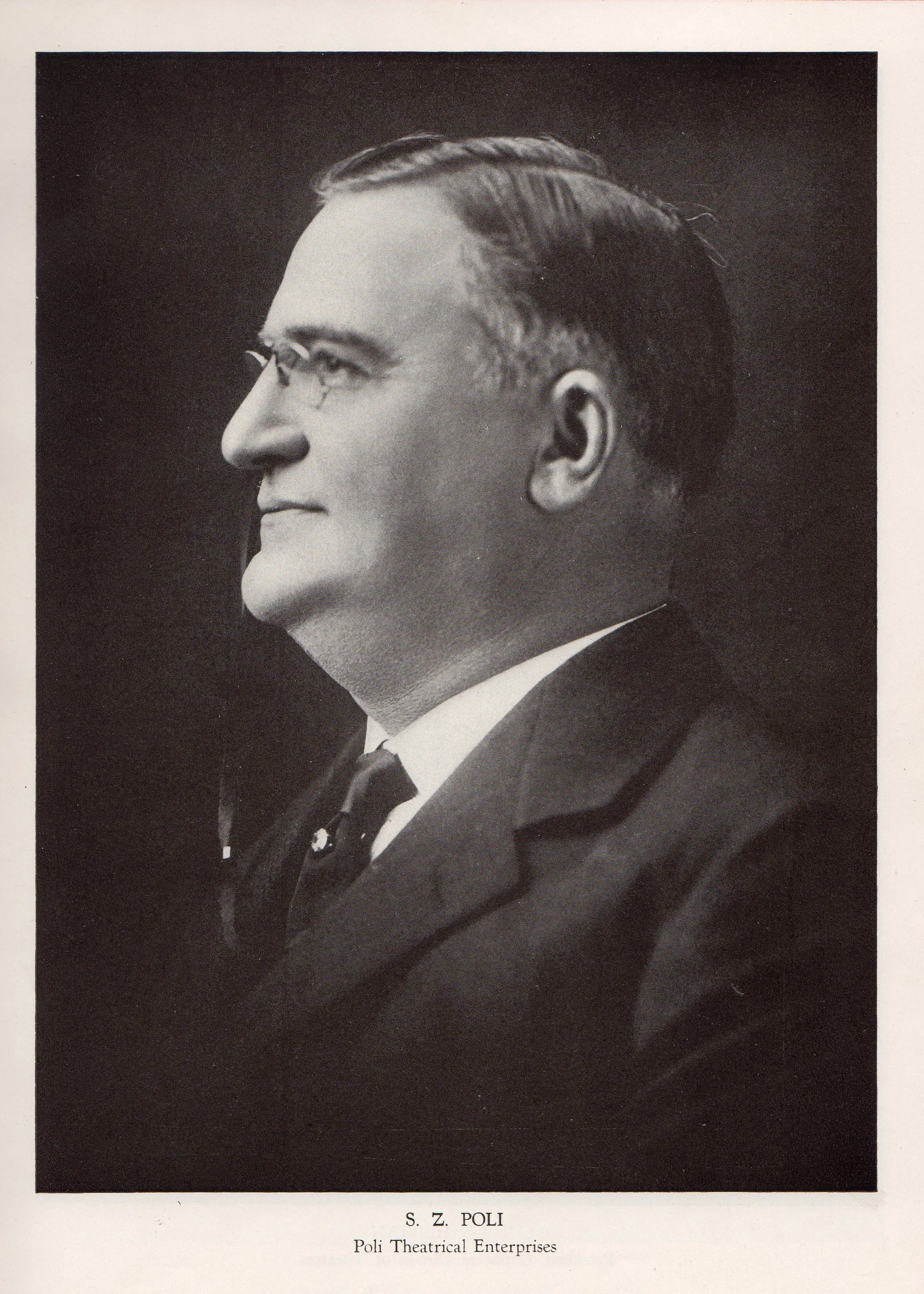 Sylvester Zefferino Poli, (December 31, 1858 – May 31, 1937) an Italian immigrant to the United States who became a world famous theatre magnate.