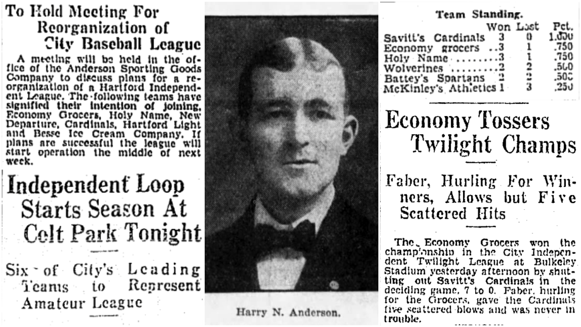 Hartford Courant excerpt, 1929