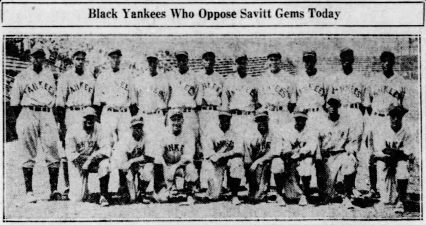 1935 New York Black Yankees.