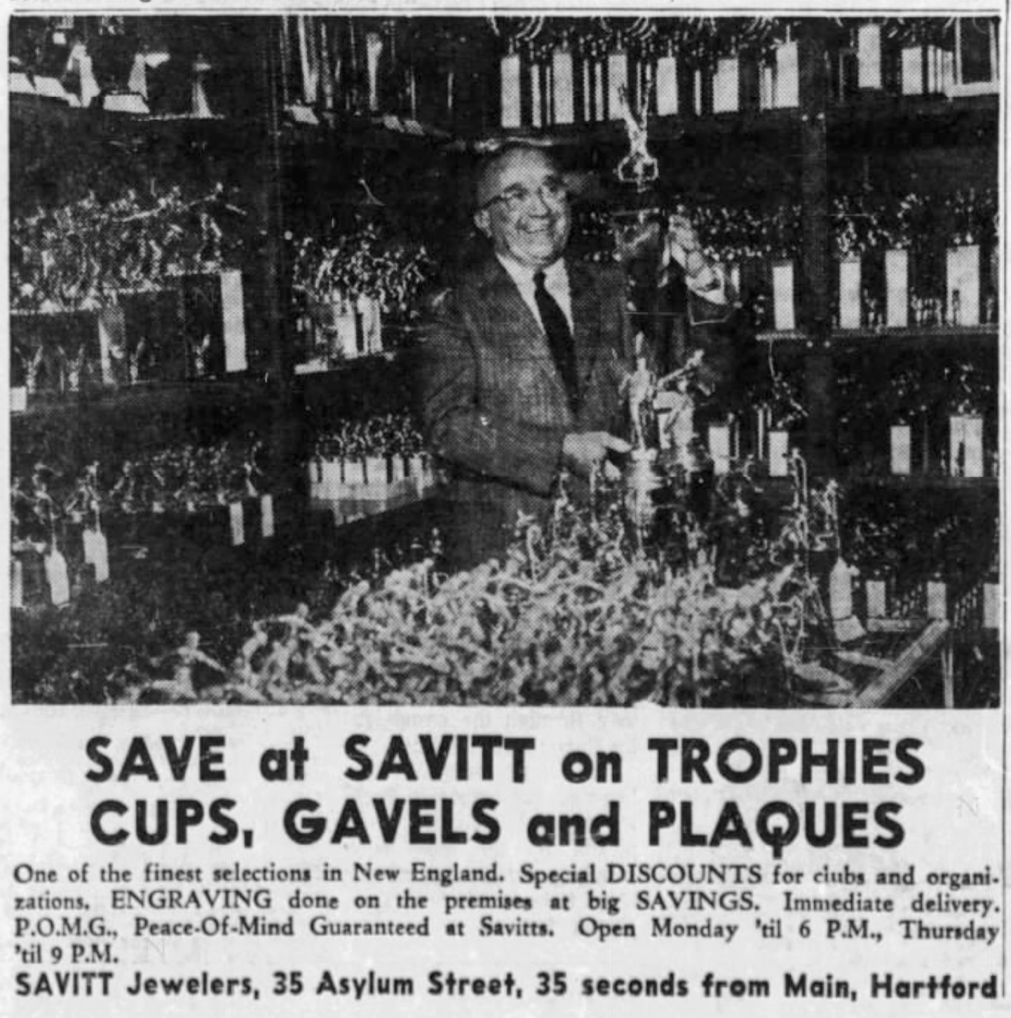 Bill Savitt, Savitt Jewelers, 1965.