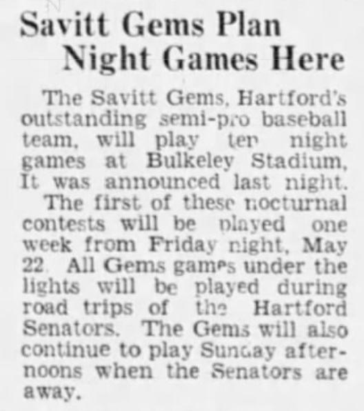 Hartford Courant excerpt, 1942.