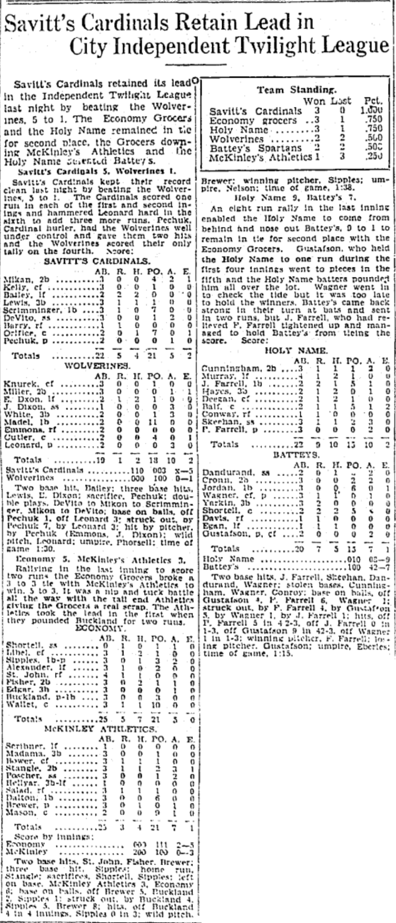 Hartford Courant excerpt, 1929