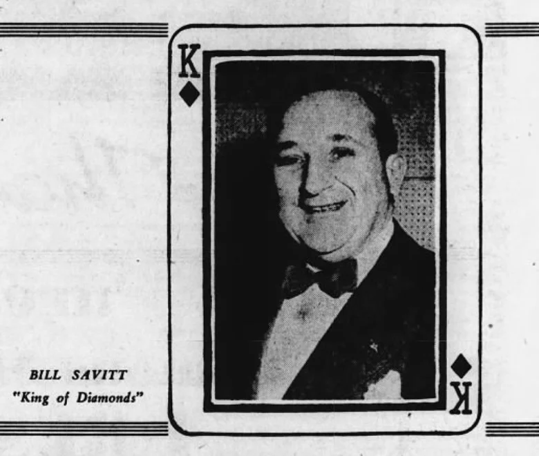 Bill Savitt, King of Diamonds 1949.