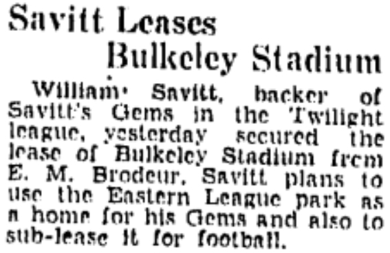 Hartford Courant excerpt, 1932.