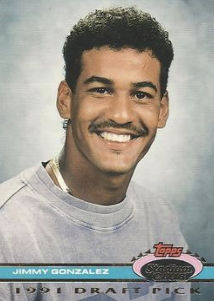 Jimmy Gonzalez Topps Stadium Club card, 1992.