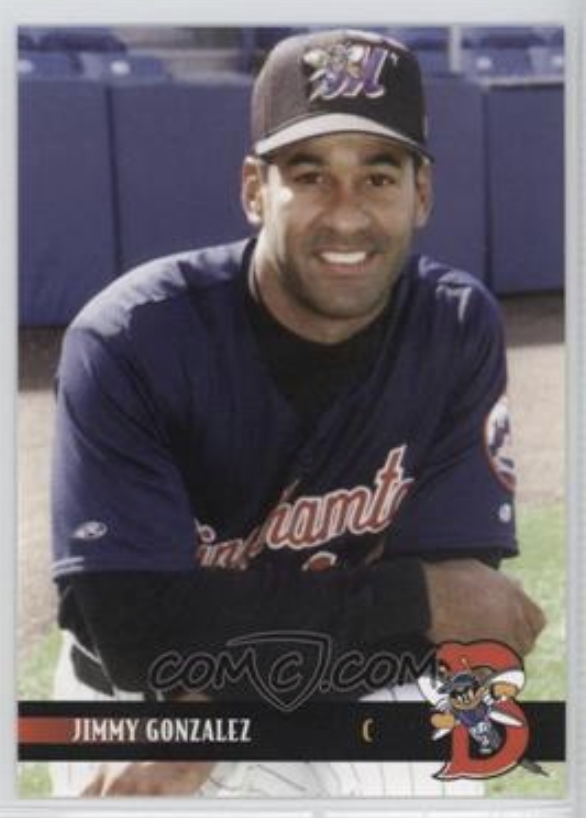Jimmy Gonzalez, Catcher, Binghamton Mets, 2000.