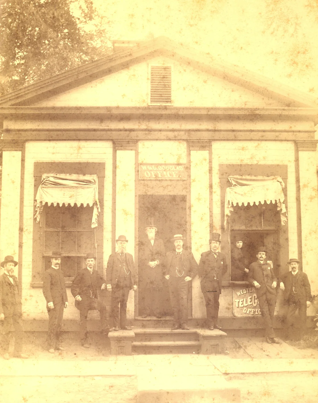 Douglas Pump Company with Ben Douglas Sr. and Ben Douglas Jr. (5th from right), 1868.