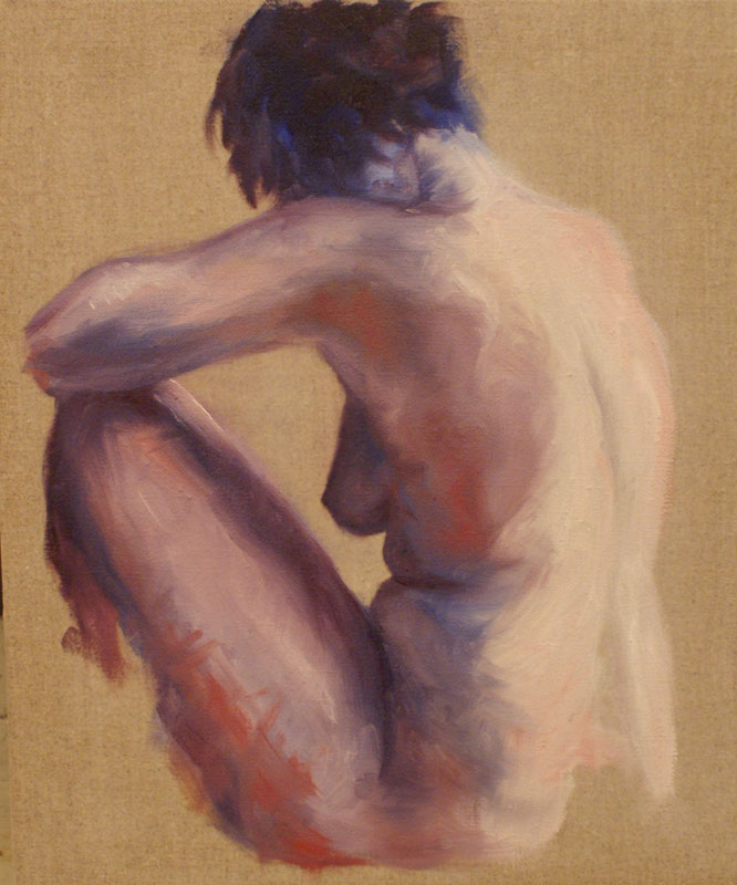 Blue Back Study • 10x11 • Oil on Linen