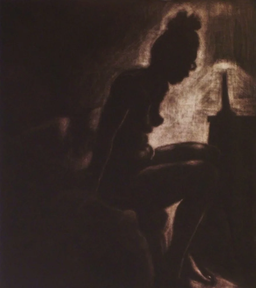 Night Light Print, 2006, Aquatint on paper, 8 x 9 inches