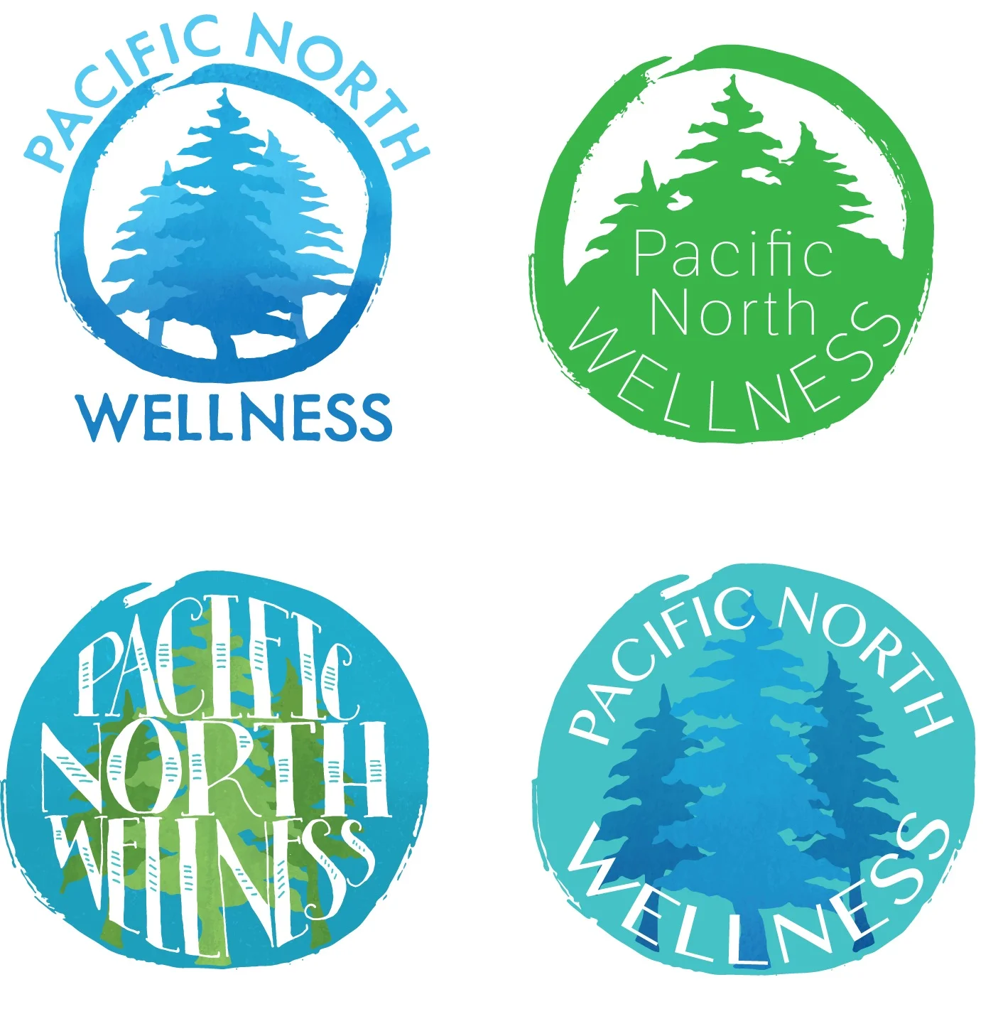 Client Project, Logo Designs, 2016, Digitally Colored Illustrations