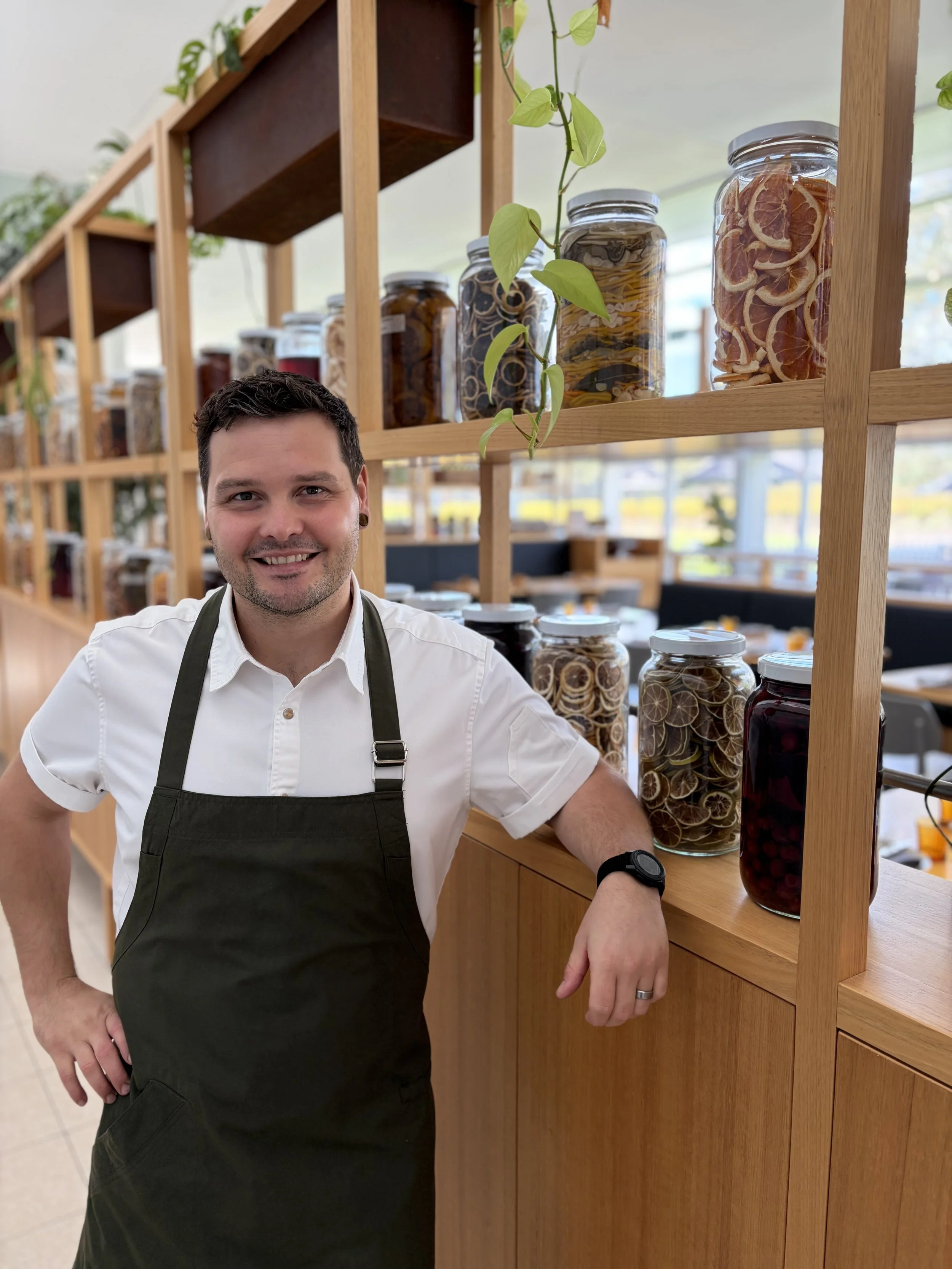 Executive Chef, Zak Needham, featured with housemade preserves and ferments