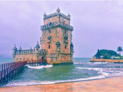 Belém Tower as seen from its gardens