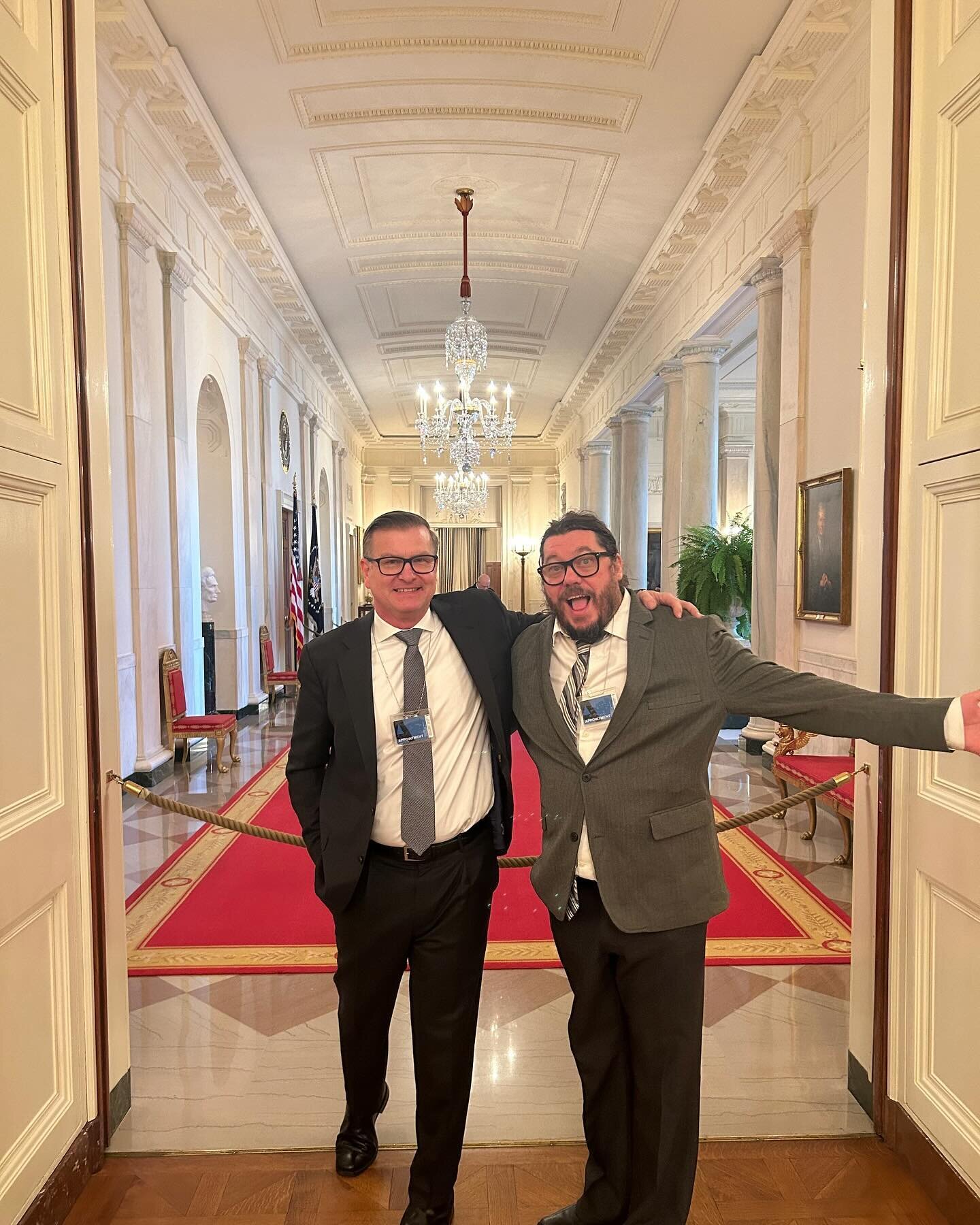 So yes. I actually did get to go to the White House and have breakfast in the west wing last week. My new friends, Tim and Kevin made it happen. Tim is a former marine and the Host of my house concert in DC last week. He used to work at the White Hou