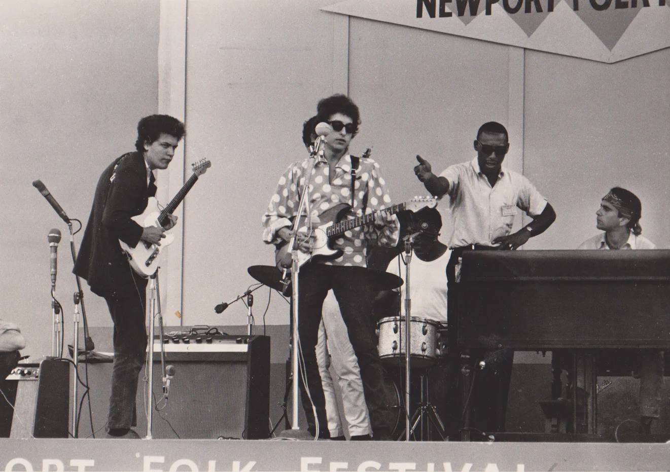 Newport Folk Festival 1965, soundcheck.
