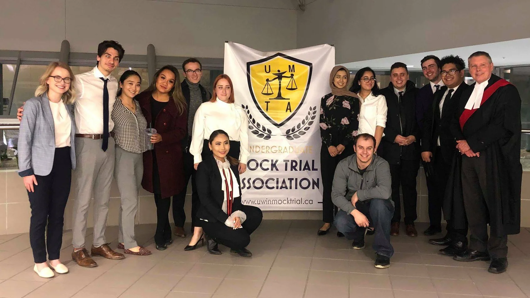 Participants at University of Windsor x University of Toronto Mock Trial Competition 2019