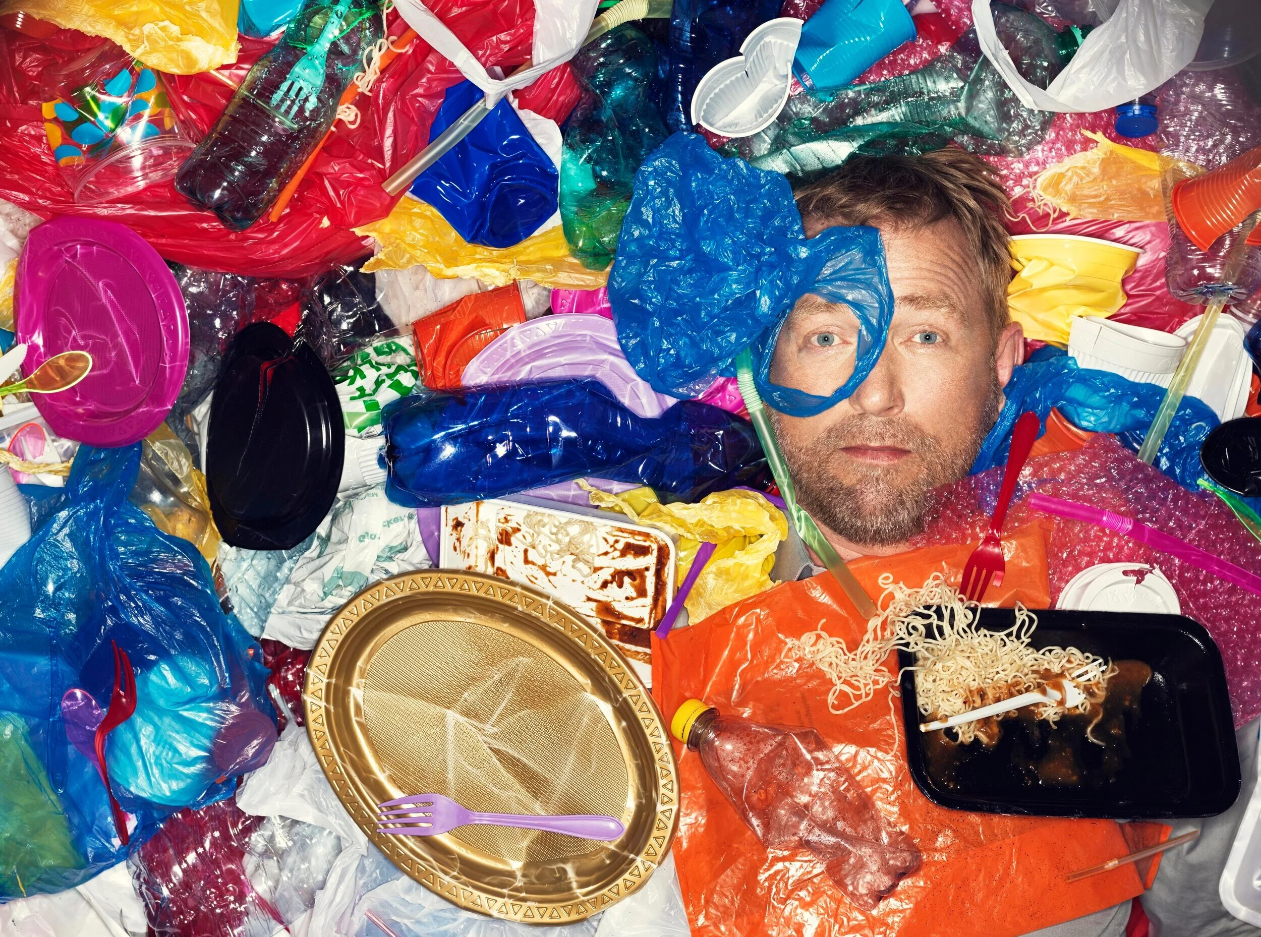 Harm Edens ambassador for the National Geographic campaign ' stop with plastic '