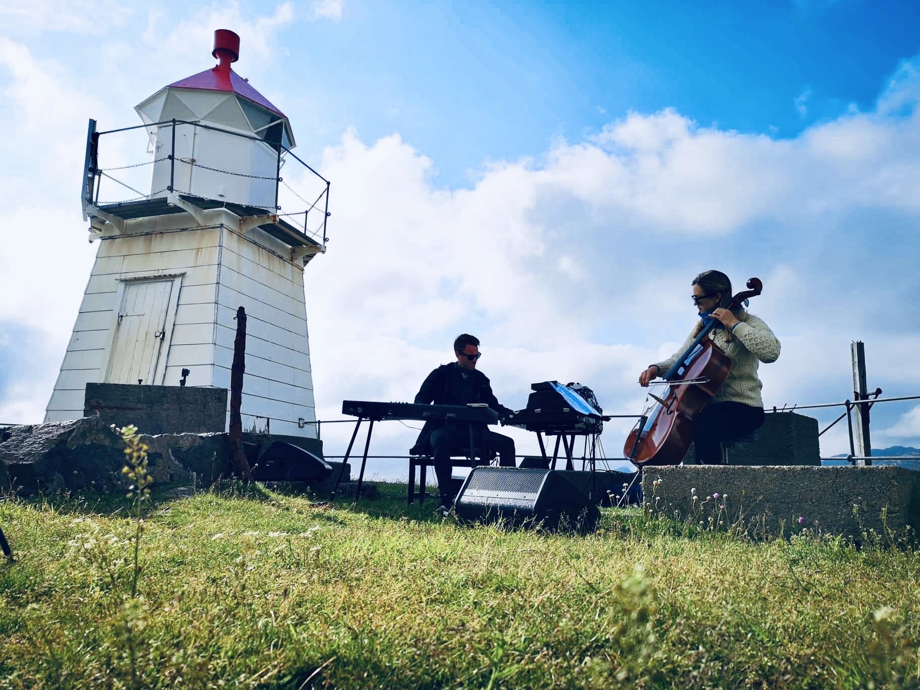 Lighthouse and band