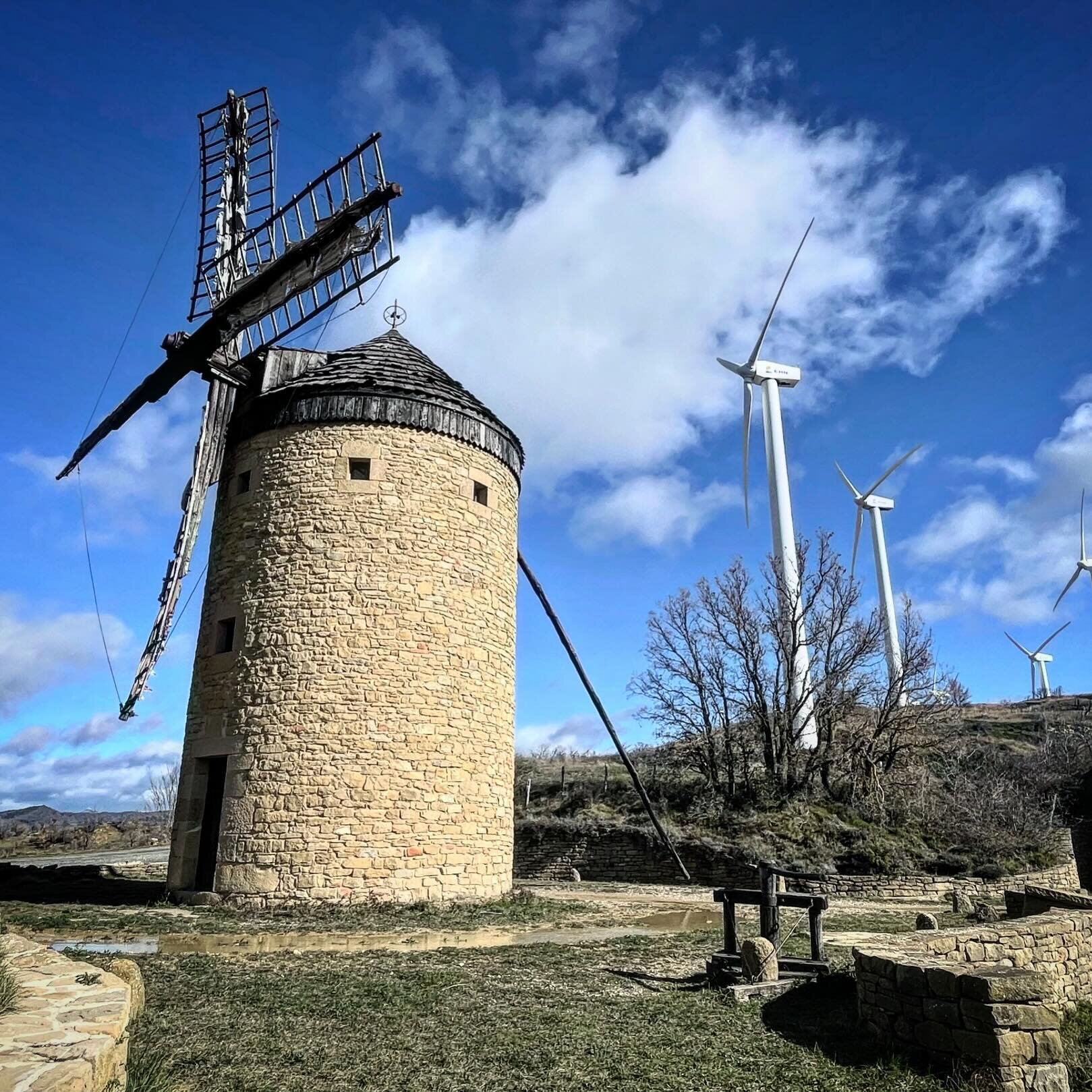 Windy Then, Windy Now. #windmill #windmills #history #architecture #technology #windpower #Spain