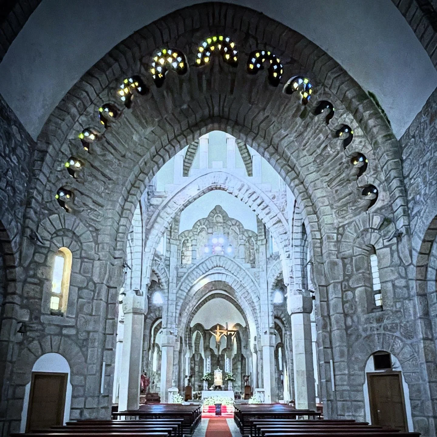 Arch Rivals.  Magnificent converging granite arches.  Intriguing mix of modern and classic elements.  #architecture #granite #art #stonemasonry #NorthernSpain #customtours #privatetours #SpainTour