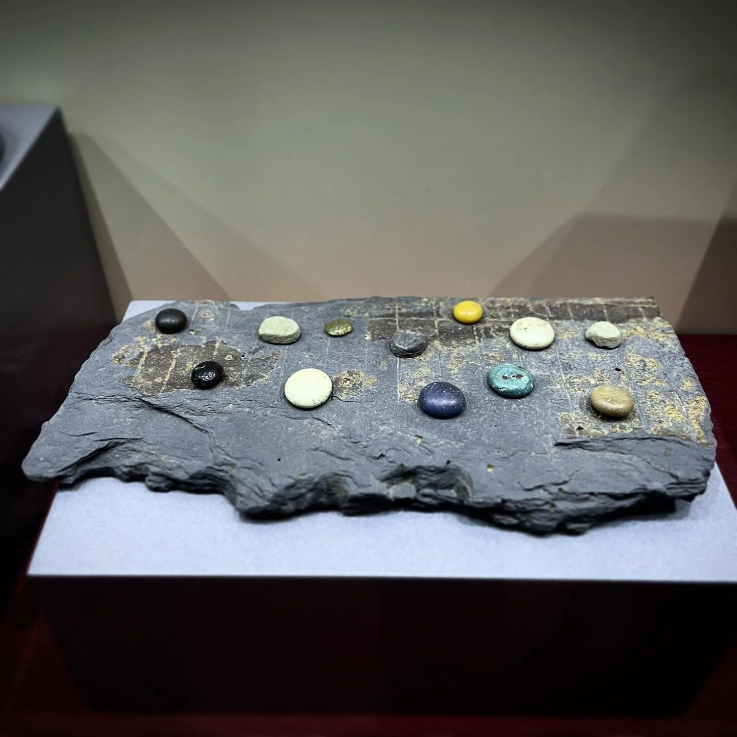Roman Board Game. Found at Iron Age hillfort occupied well into the Roman era. #boardgames #Romanhistory #history #archaeology #NorthernSpain #customtours #privatetour