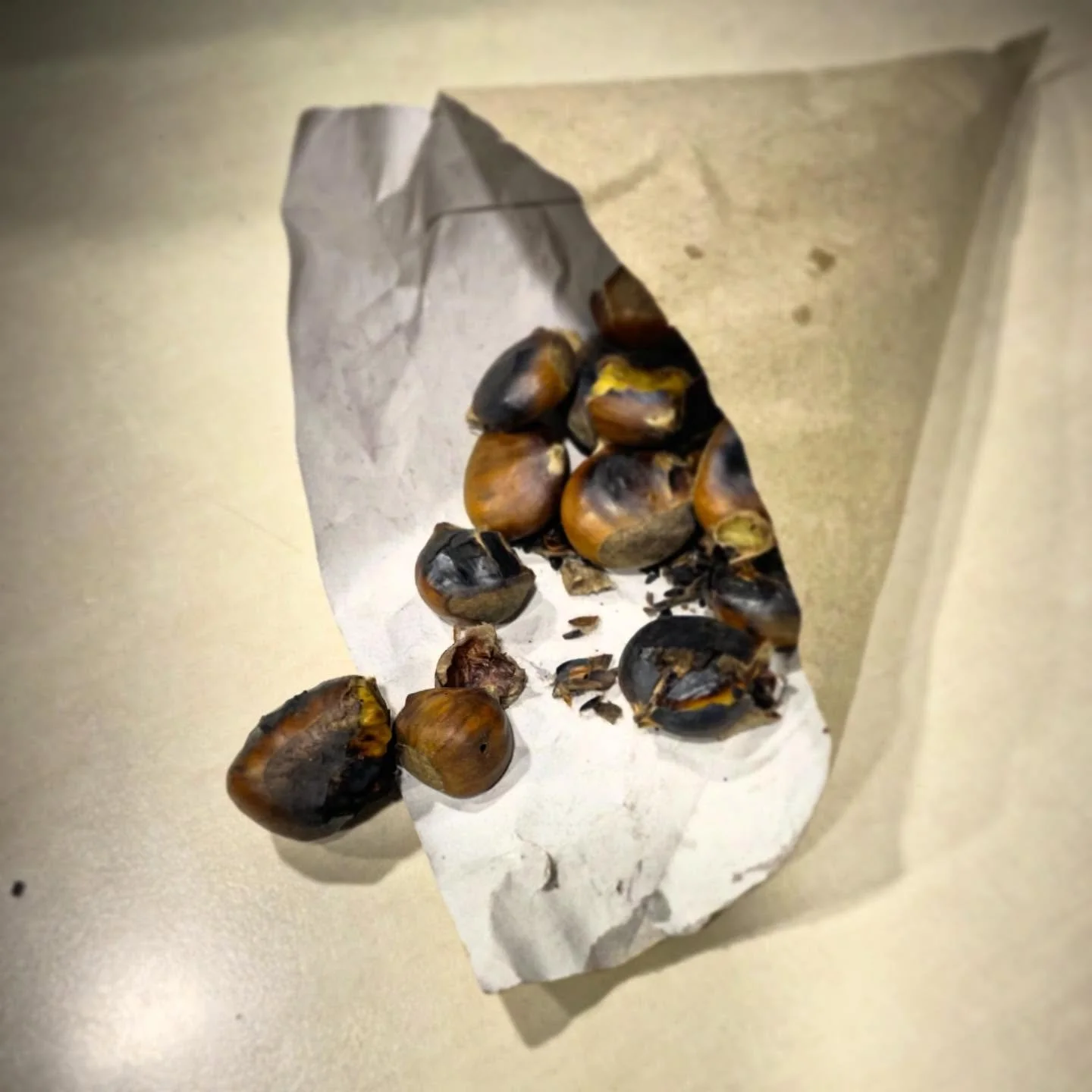 Magosta. November is the month for magostas, traditional chestnut roasts with music, dancing, drinking and of course, eating this years crop of collected chestnuts.  #NorthernSpain #Spainfood #food #culture #tradition #chestnut #roastedchestnuts #cus