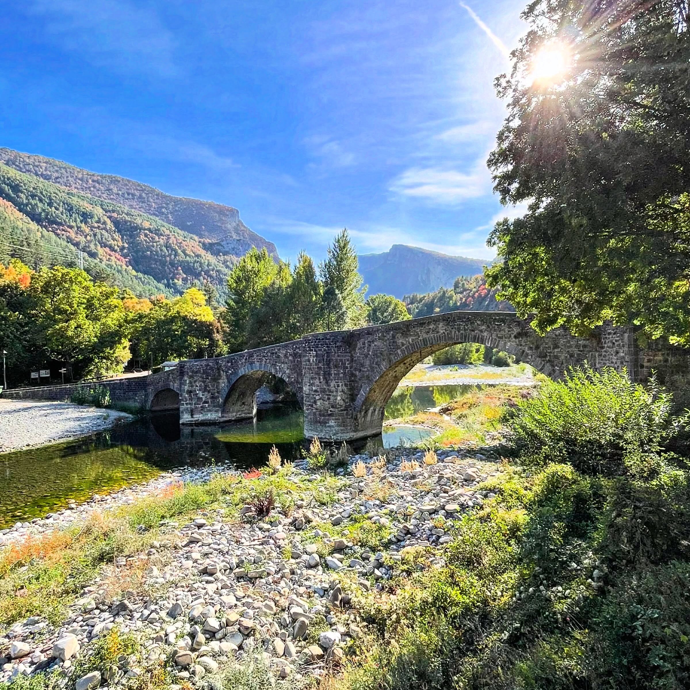 Bridge to the Past. A short walk across this medieval bridge takes you to yesteryear when work included transporting logs down the river by building rafts out of them, washing clothes on the stones of the riverbank, making charcoal out of wood or war