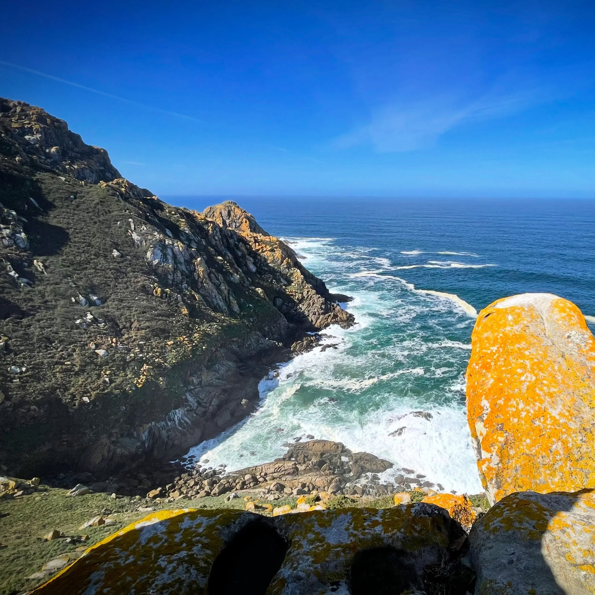 Boisterous Atlantic. Upwelling at work. Coastal currents sucking up nutrients from the deep ocean floor to create one of the most fertile areas in the world for sea life. #NorthernSpain #marineecology #nature #ocean #sealife